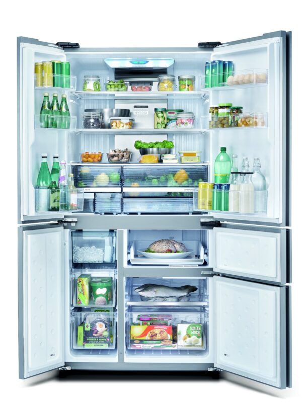 Sharp 5 Door Inverter Refrigerator SJ-FX660S2-BK | 650 Liters - Black - Image 2